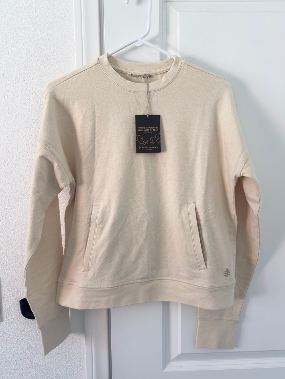Royal Robbins Avonelle Undyed Organic Cotten Hemp Crewneck Sweatshirt workwear